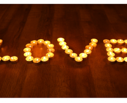 Vela encantada da sorte para o Amor